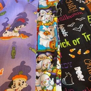 3 Halloween scrub tops medium